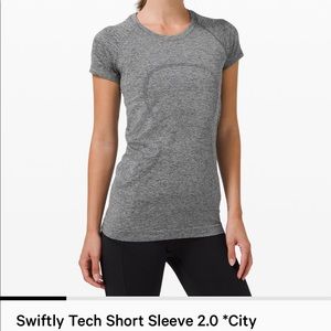 brand new swifty tech grey short sleeve top